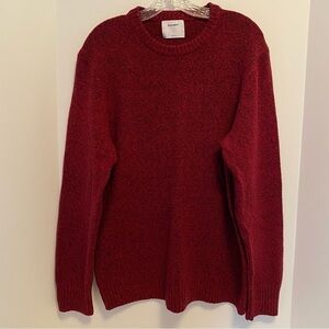 Old Navy Men's Red /Black Marbled Crewneck Sweater Size Large